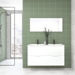 Pack OSSAU : 2 placards + lavabo + miroir LED