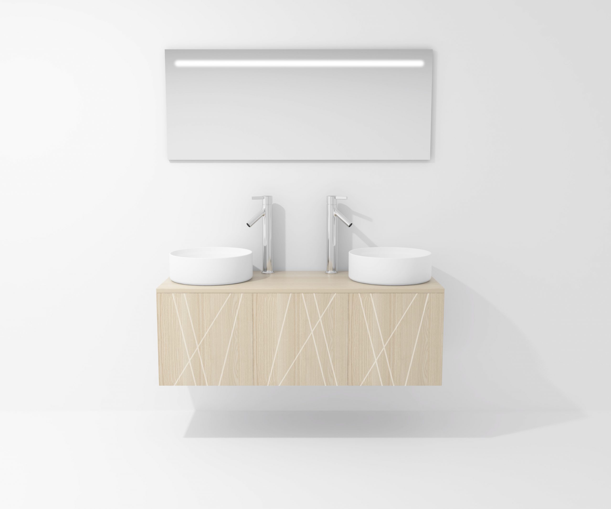 Pack Paimport avec vasque à poser et miroir LED