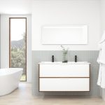 Pack STELLO : 2 placards + lavabo + miroir LED