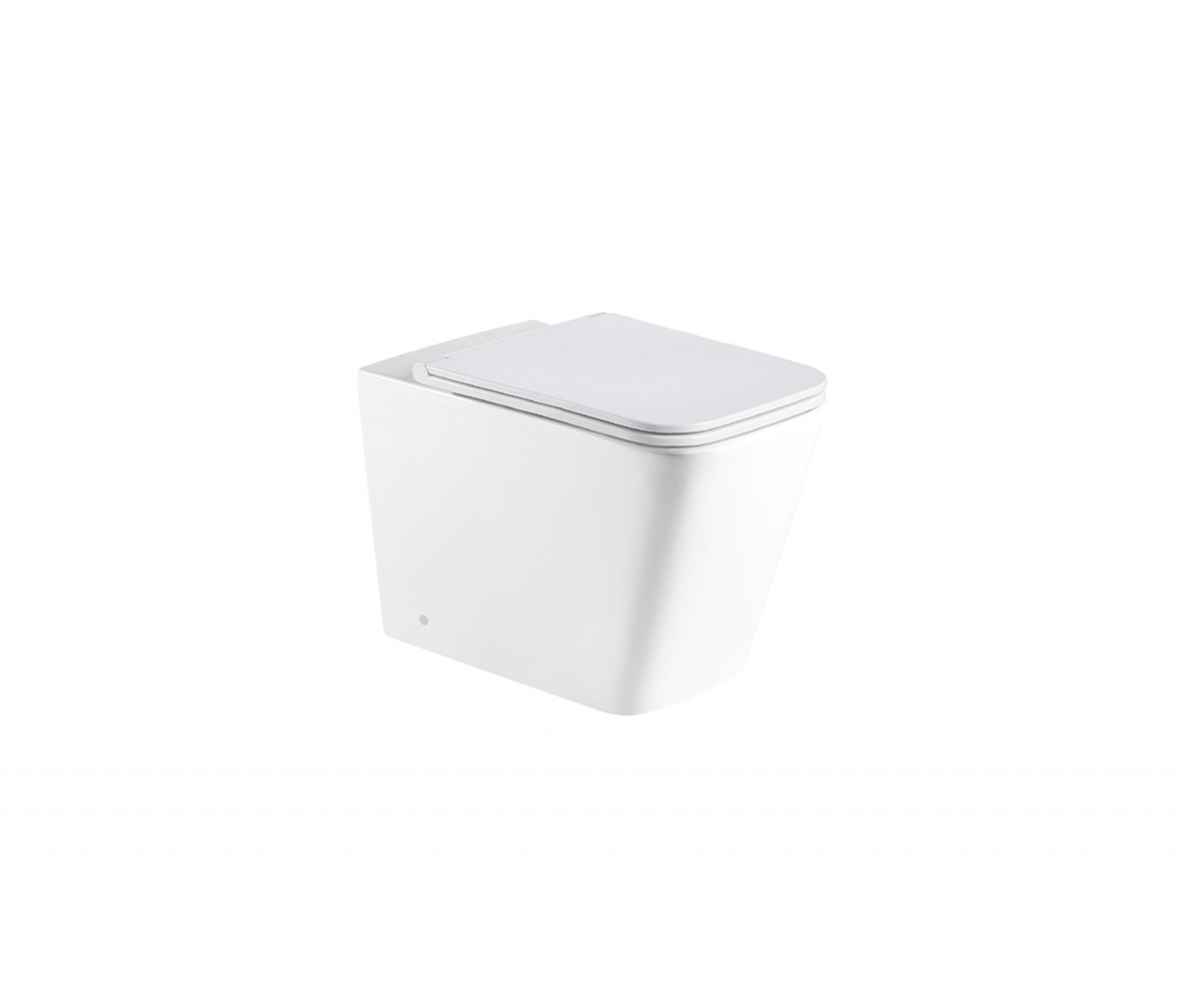 Toilettes compactes Sein, blanc brillant