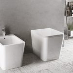 Toilettes suspendues Sein, blanc brillant