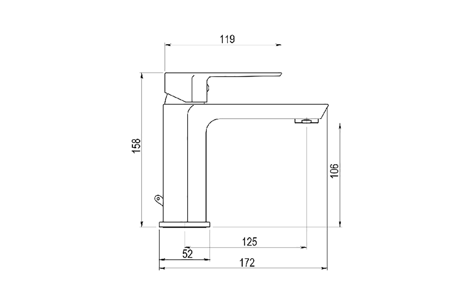 Robinet de salle de bain AURA