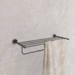 PORTE-SERVIETTE MULTIPLE CAPRI NOIR MAT