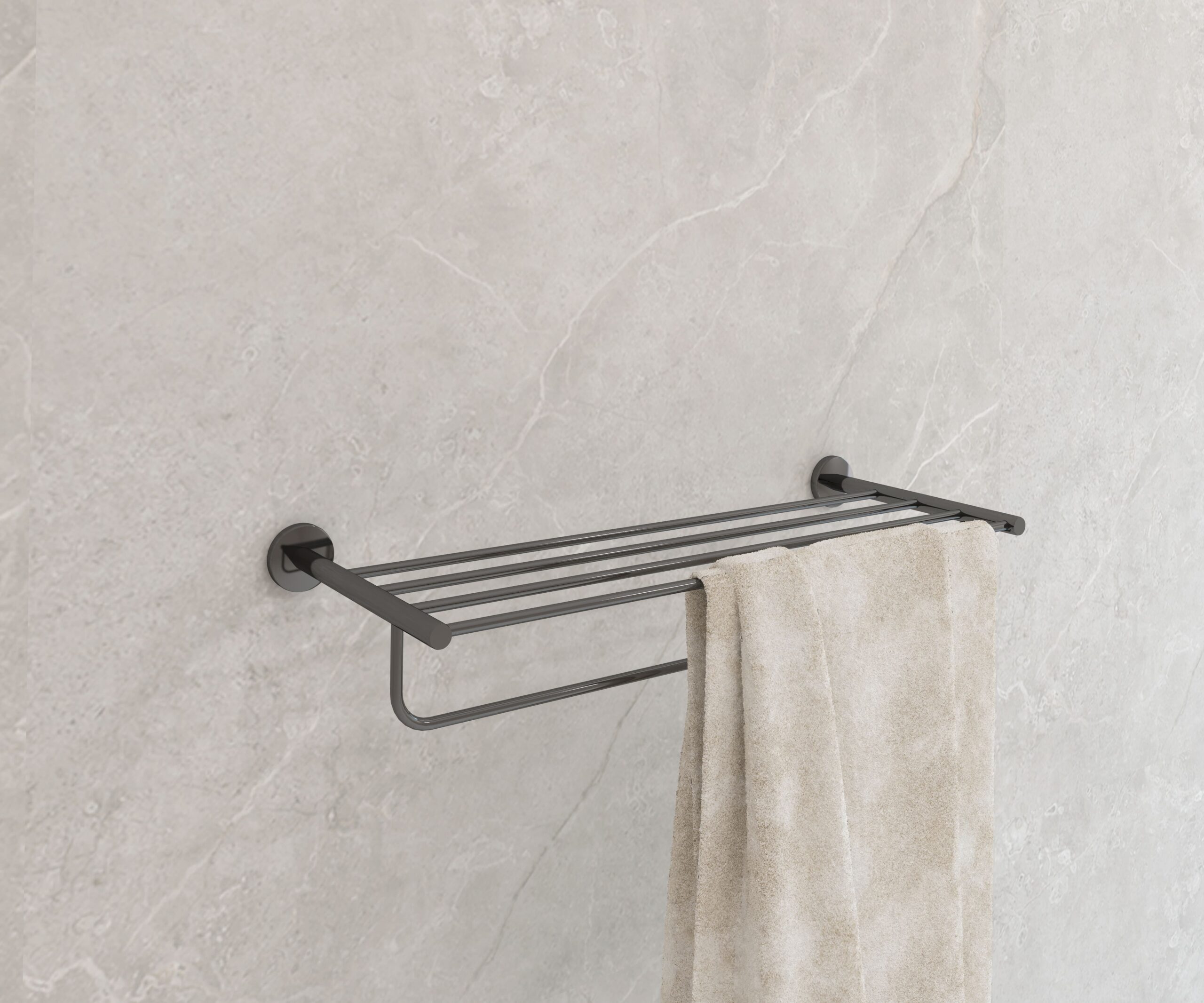 PORTE-SERVIETTE MULTIPLE CAPRI NOIR MAT