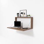 bureau mural rabattable