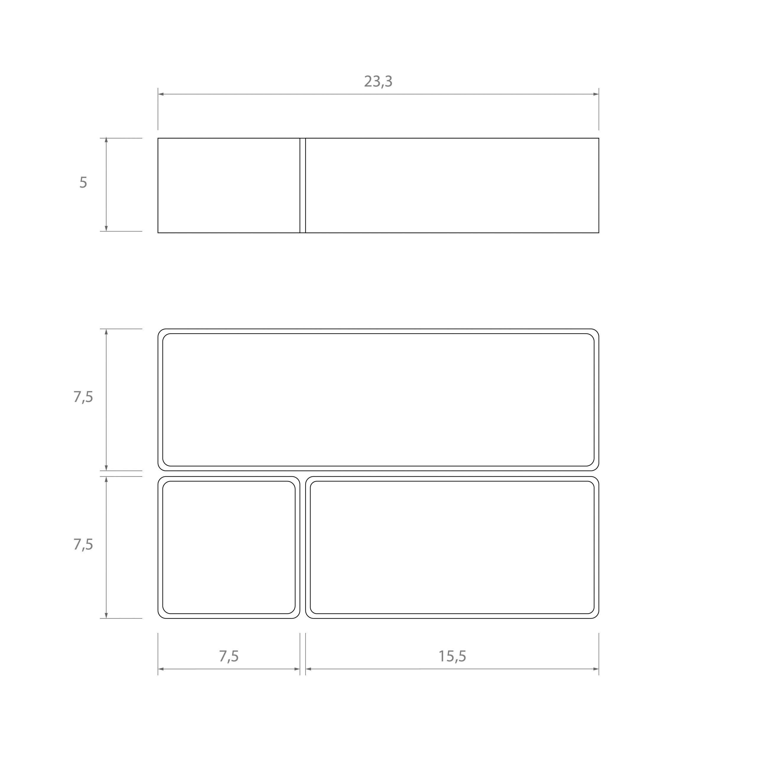 Ensemble de plateaux de rangement