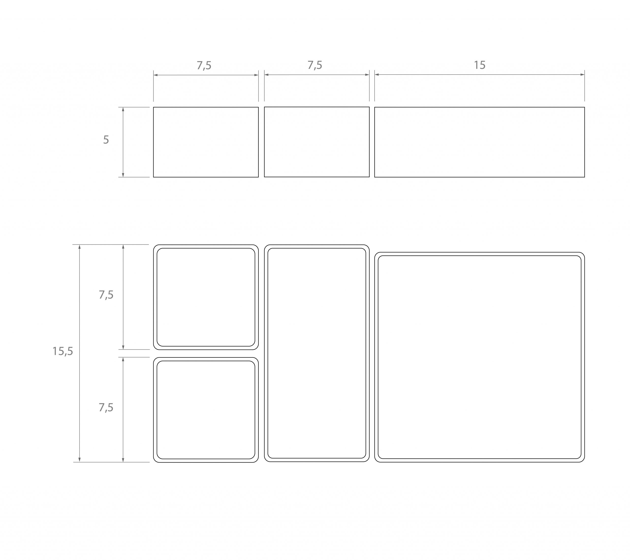 Ensemble de plateaux de rangement