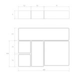 Ensemble de plateaux de rangement