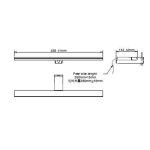 Applique murale LED noire Nereida