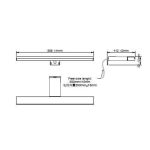 Applique murale LED noire Nereida