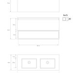 Pack Adour avec lavabo et miroir LED