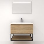 Pack Adour avec lavabo et miroir LED
