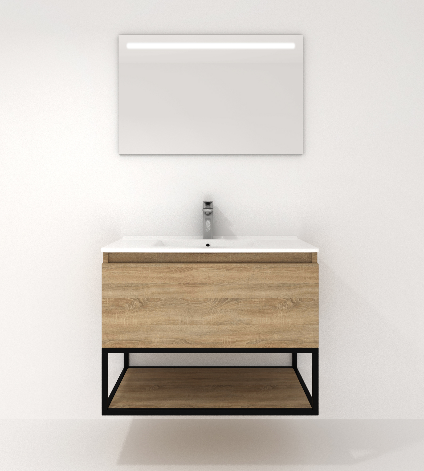 Pack Adour avec lavabo et miroir LED