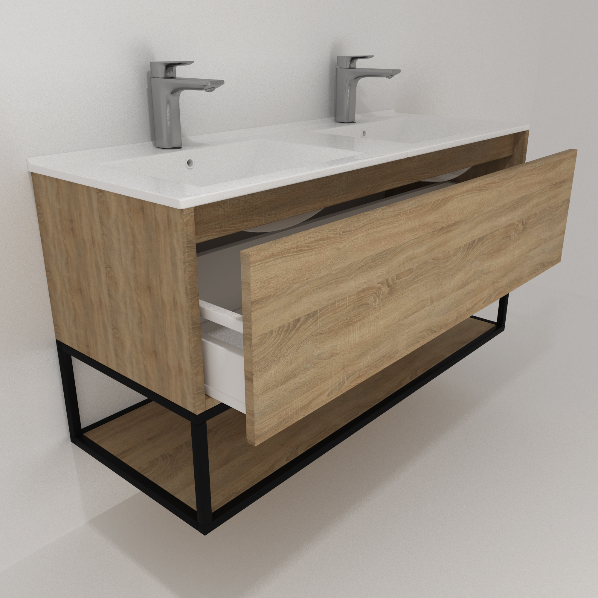 Pack Adour avec lavabo et miroir LED