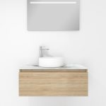 Pack Amiens con lavabo sobreencimera redondo y espejo led