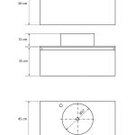 Pack Amiens con lavabo sobreencimera redondo y espejo led