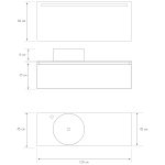 Pack Amiens con lavabo sobreencimera redondo y espejo led
