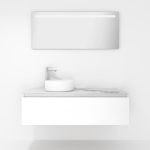 Pack Amiens con lavabo sobreencimera redondo y espejo led