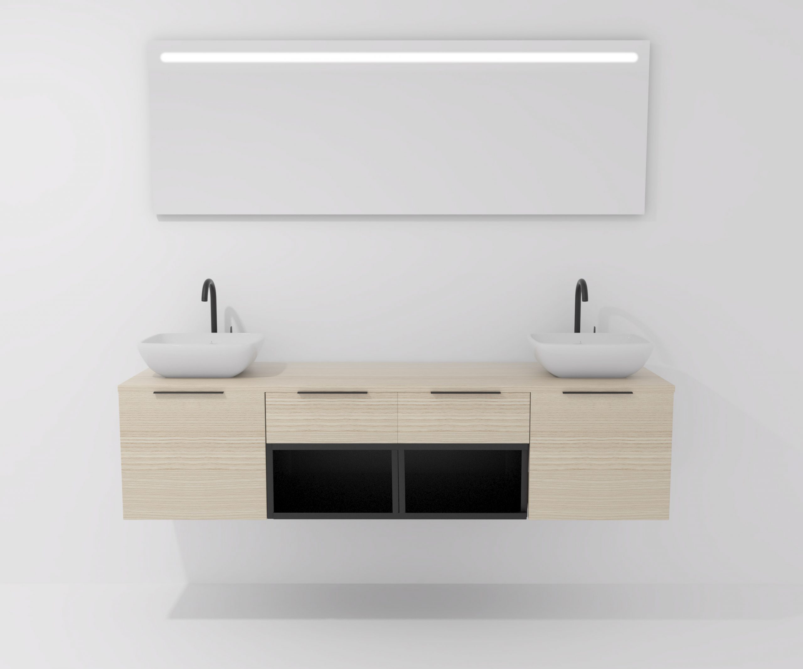 Pack BAISE + lavabo + espejo LED