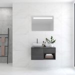 Pack base + évier + miroir LED