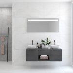 Pack base + évier + miroir LED