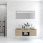 Pack base + évier + miroir LED