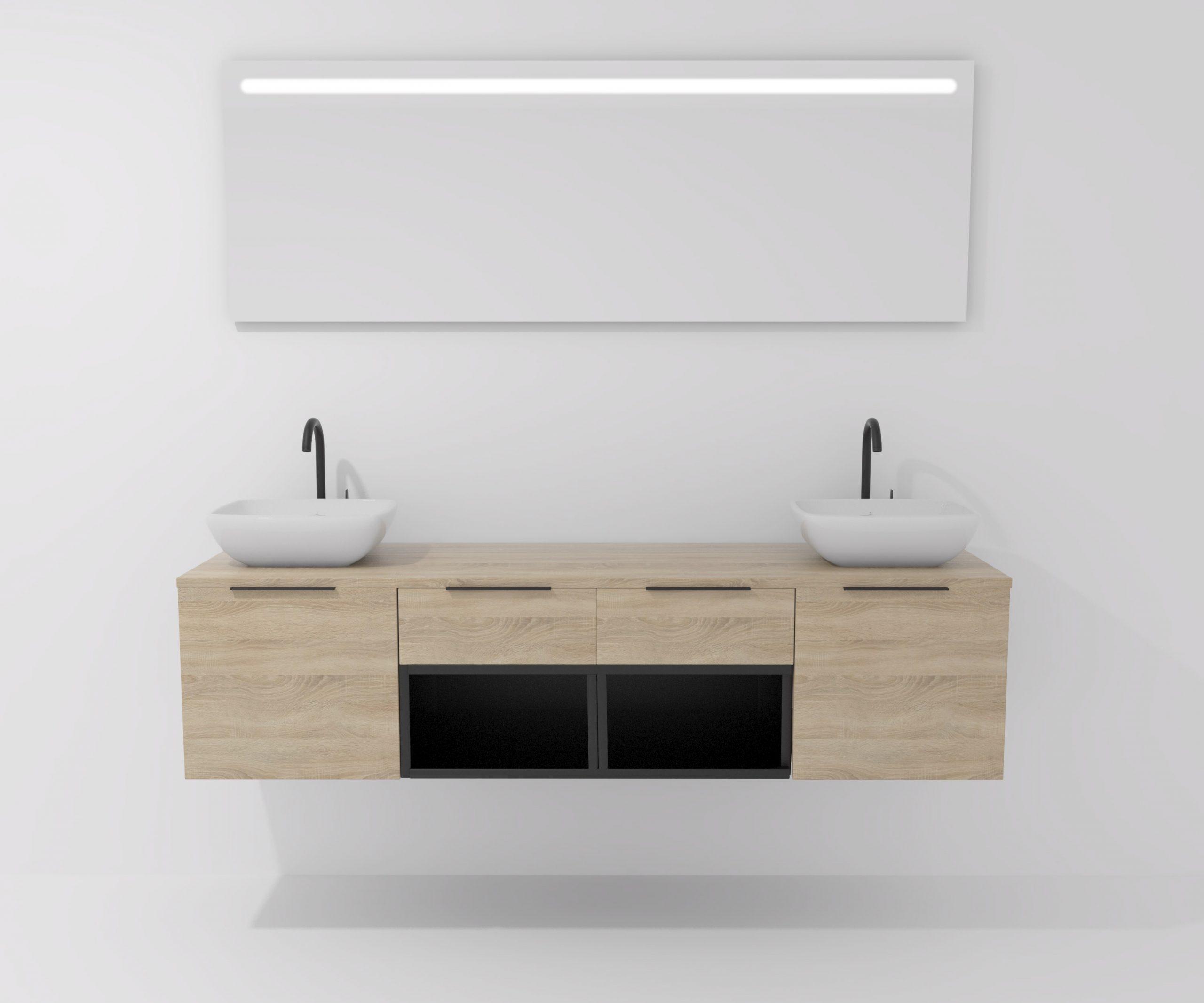 Pack BAISE + lavabo + espejo LED