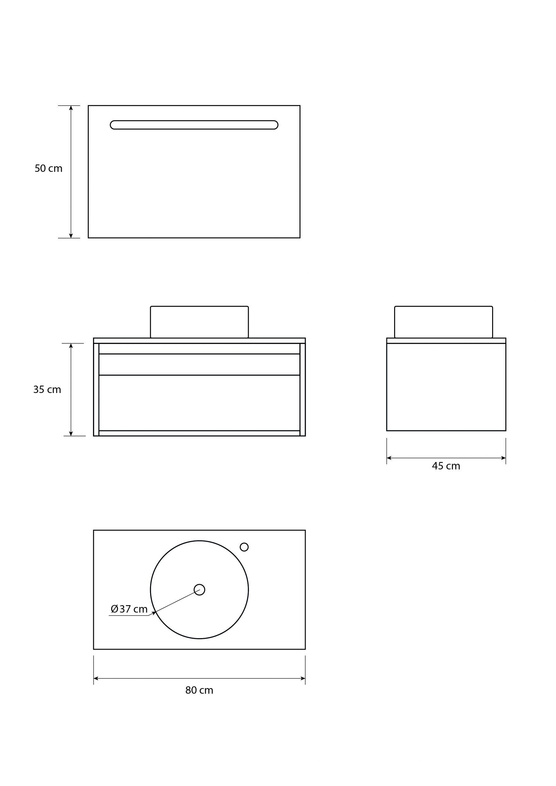 Pack Bordeaux avec lavabo et miroir LED