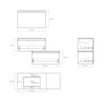 Pack Dijon avec évier en céramique et miroir LED