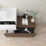 Pack Dijon avec évier en céramique et miroir LED