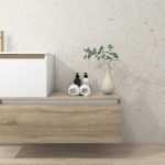 Pack Dijon avec évier en céramique et miroir LED