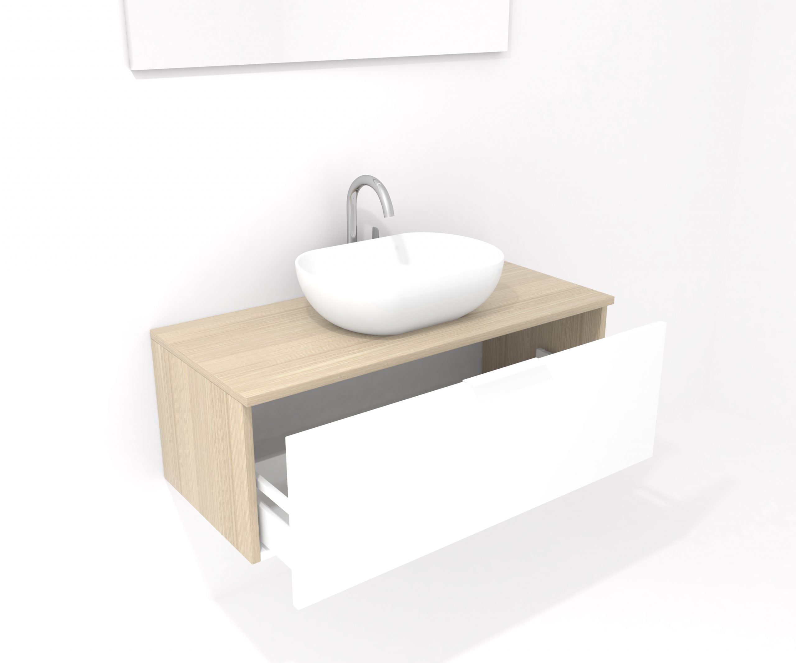 Pack Indre avec lavabo et miroir LED