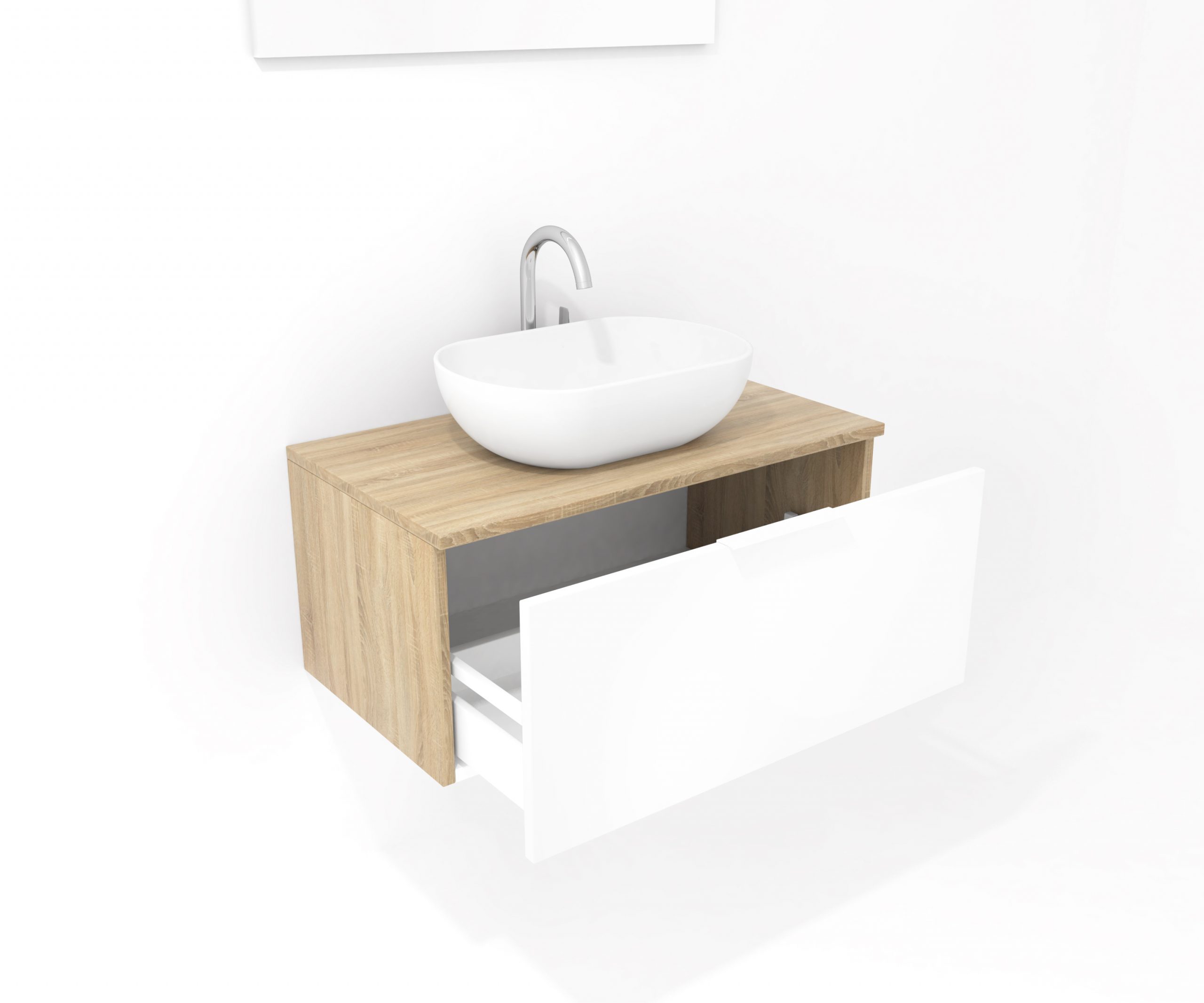 Pack Indre avec lavabo et miroir LED
