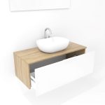 Pack Indre avec lavabo et miroir LED