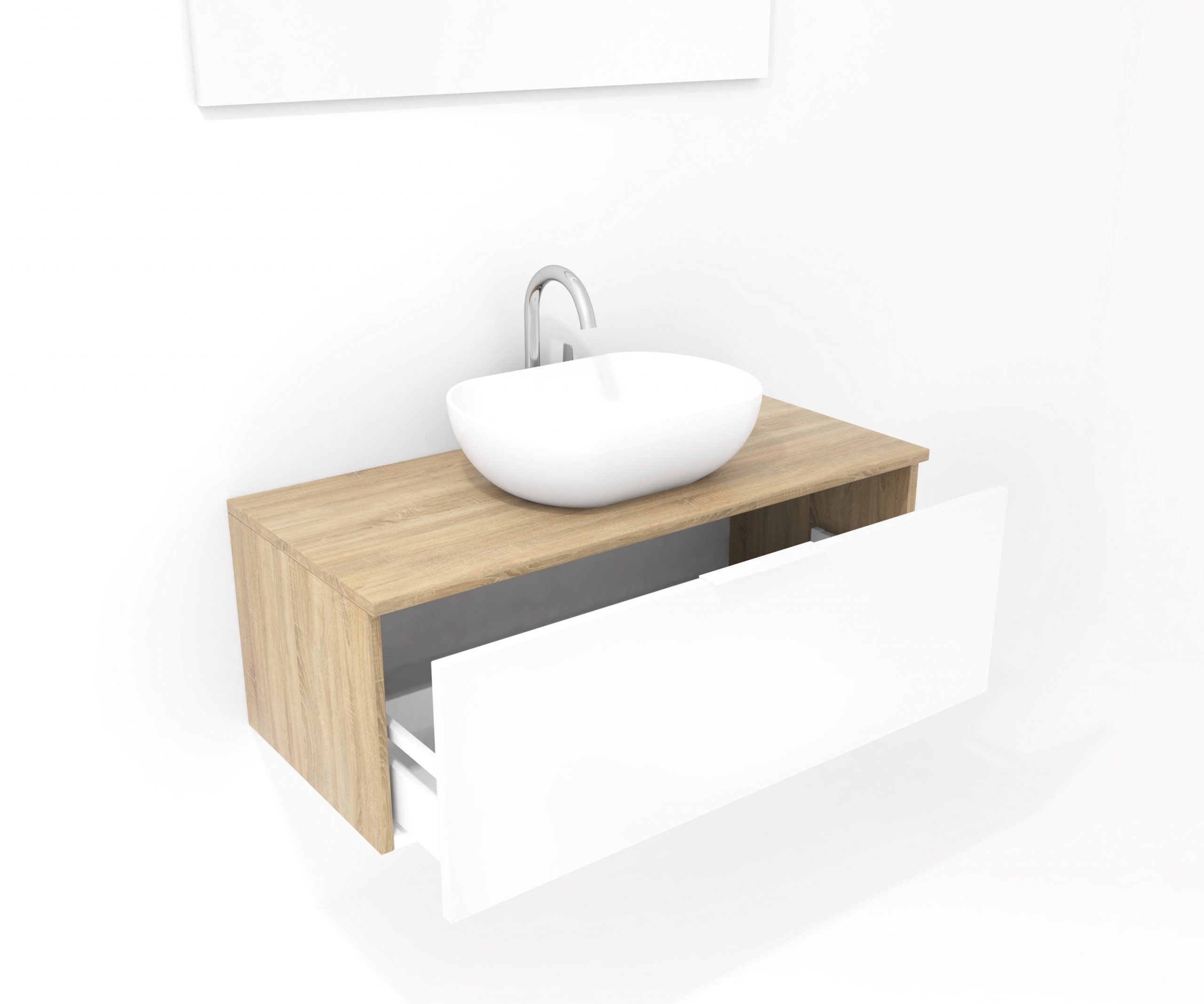 Pack Indre avec lavabo et miroir LED