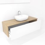 Pack Indre avec lavabo et miroir LED