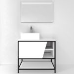 Pack Iron Rennes avec lavabo et miroir LED