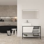 Pack Iron Rennes avec lavabo et miroir LED