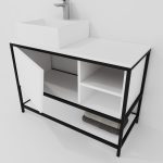 Pack Iron Rennes avec lavabo et miroir LED