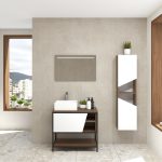 Pack Iron Rennes avec lavabo et miroir LED