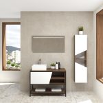 Pack Iron Rennes avec lavabo et miroir LED