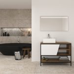 Pack Iron Rennes avec lavabo et miroir LED