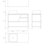 Pack Iron Rennes avec lavabo et miroir LED