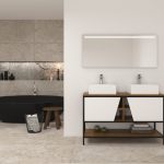 Pack Iron Rennes avec lavabo et miroir LED