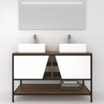 Pack Iron Rennes avec lavabo et miroir LED