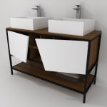 Pack Iron Rennes avec lavabo et miroir LED