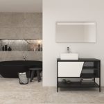 Pack Iron Rennes avec lavabo et miroir LED