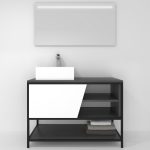 Pack Iron Rennes avec lavabo et miroir LED