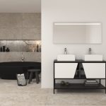 Pack Iron Rennes avec lavabo et miroir LED