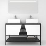 Pack Iron Rennes avec lavabo et miroir LED